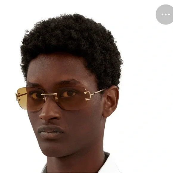Cartier Gold-Tinted Lenses